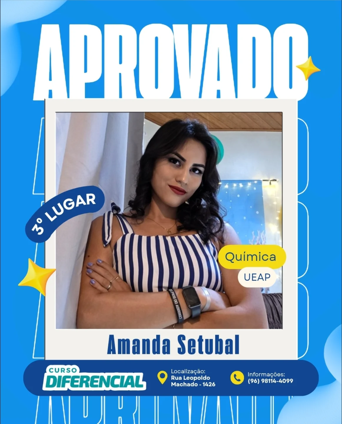 Aluno aprovado do Curso Diferencial
