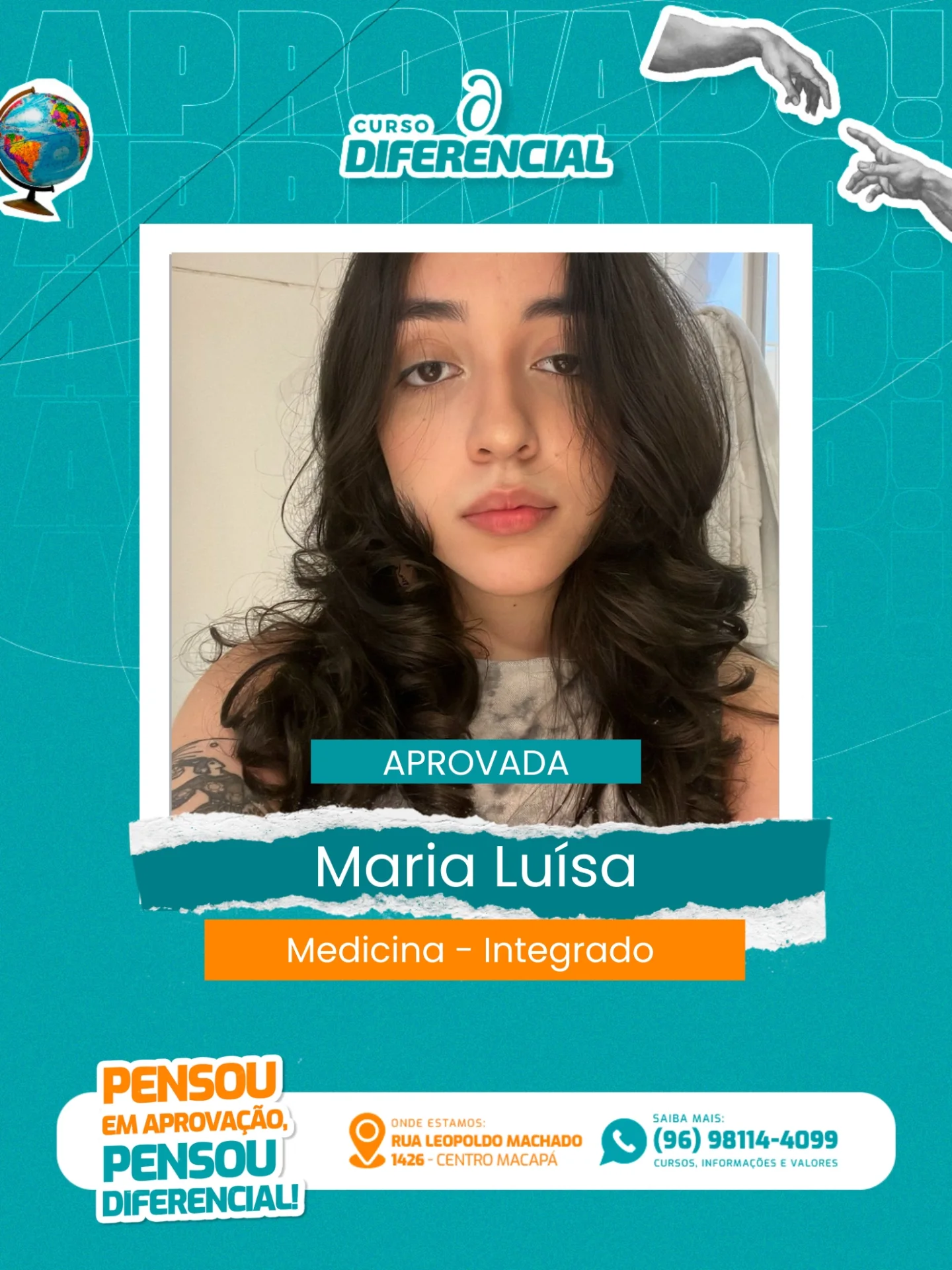 Aluno aprovado do Curso Diferencial