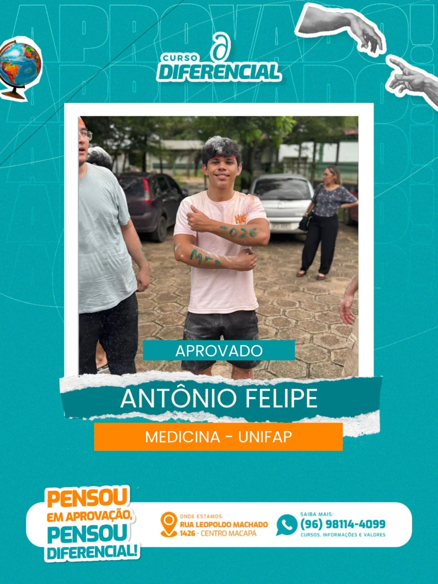 Aluno aprovado do Curso Diferencial