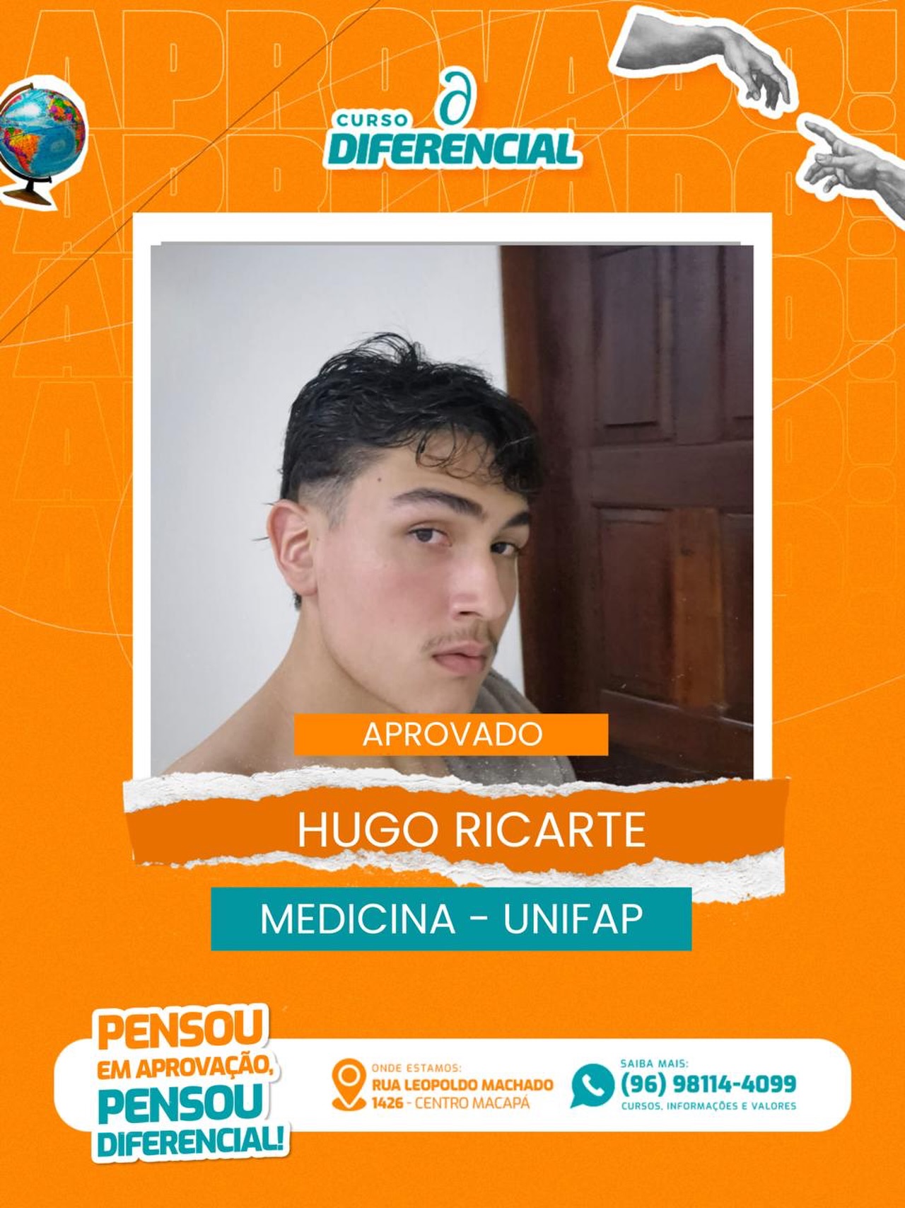 Aluno aprovado do Curso Diferencial